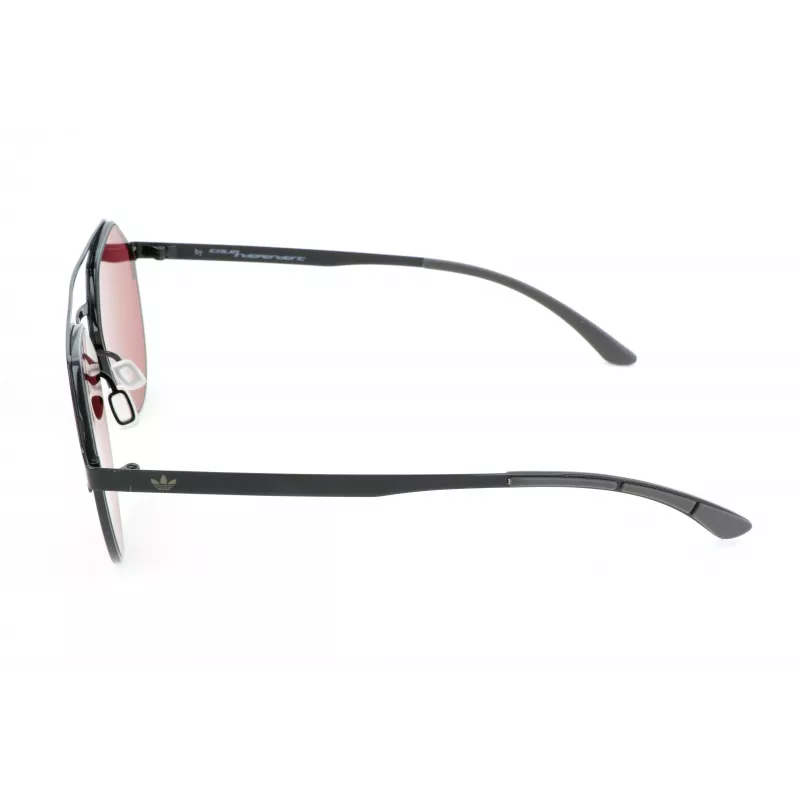 ADIDAS Unisex Okulary Przeciwsłoneczne AOM009-009GLS 57/15/145 mm Czarna Oprawka Szare Szkła UV400