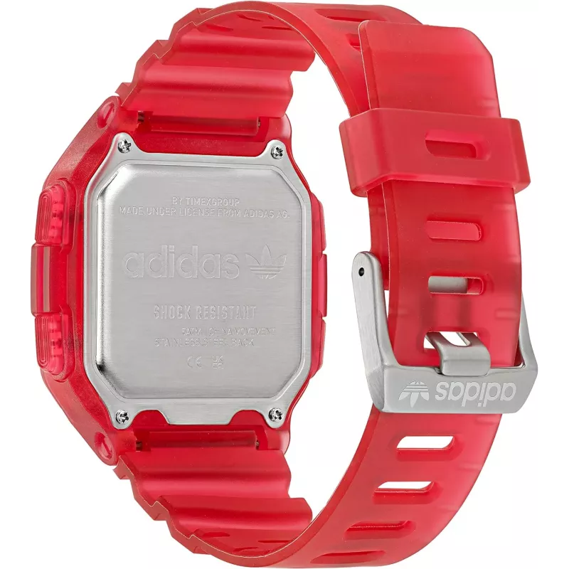Zegarek cyfrowy Adidas Women's Digital Quartz Watch AOST22051 38mm Czarny Silicone