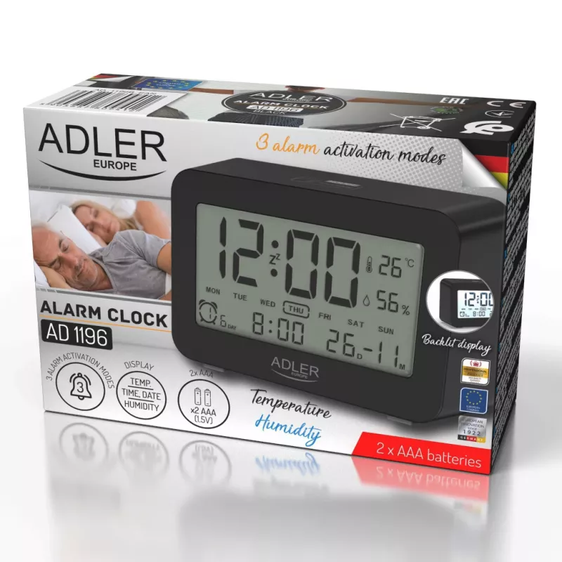 Adler AD 1196 Czajnik elektryczny 1.7L 2200W Czarny