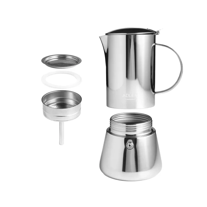 Adler AD 4417 Młynek do kawy, 150 W, 75 g, stal nierdzewna, srebrny/czarny