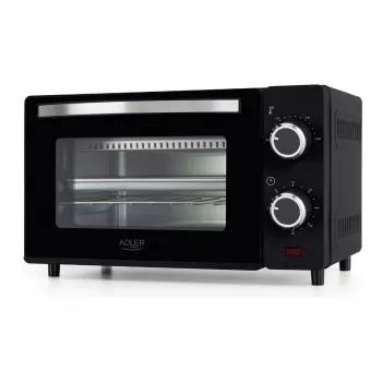 Adler AD 6032 kompaktowy piekarnik elektryczny, 9 l, 650 W, czarny