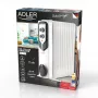 Adler AD 7817 Olejowy grzejnik radiatorowy, 11 żeberek, 2500W, 3 poziomy grzania, regulowany termostat, ochrona przed przegrzaniem i przewróceniem, kółka i uchwyt, czarny