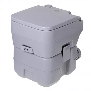 Adler CAMRY CR 1035 Przenośna Toaleta Kempingowa 20L Zbiornik na Nieczystości 15L Zbiornik na Wodę Czystą Spłukiwanie Tłokowe Ręczne