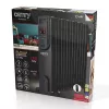 Adler Camry CR 7814 Olejowy grzejnik z pilotem, 2500 W, 3 poziomy mocy, 11 żeberek, cyfrowy termostat, 24-godzinny timer, wyświetlacz LED, ochrona przed przegrzaniem i przewróceniem, czarny