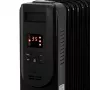 Adler Camry CR 7814 Olejowy grzejnik z pilotem, 2500 W, 3 poziomy mocy, 11 żeberek, cyfrowy termostat, 24-godzinny timer, wyświetlacz LED, ochrona przed przegrzaniem i przewróceniem, czarny