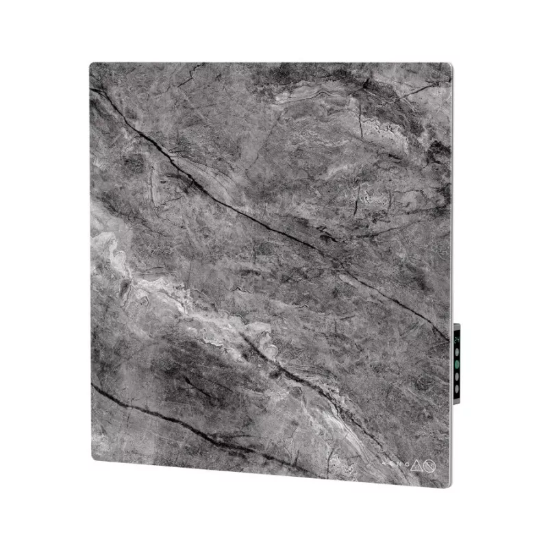 AENO Premium Eco Smart Quadro Grzejnik ścienny 500W, 50x50cm, Szkło hartowane, Podczerwień+Konwekcja, Wyświetlacz LED, Wi-Fi, Antyczny marmur, Edycja limitowana