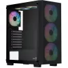 Aerocool B509A Flow-G-BK-v1 Mid Tower PC Case z zasilaczem 650W, szkłem hartowanym, czarny