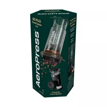 AeroPress Go Plus Przenośny Ekspres do Kawy z Termosem - Czarny