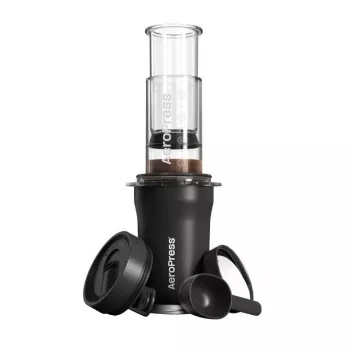AeroPress Go Plus Przenośny Ekspres do Kawy z Termosem - Czarny