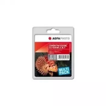 AgfaPhoto APCCLI526SETD 5-pakowy zestaw kompatybilnych wkładów atramentowych do Canon PIXMA iP4950, iX6550, MG5350, MG6150, MG6250, MG8150, MG8250, MX715, MX885, MX895 (czarny, czarny fotograficzny, cyjan, magenta, żółty)