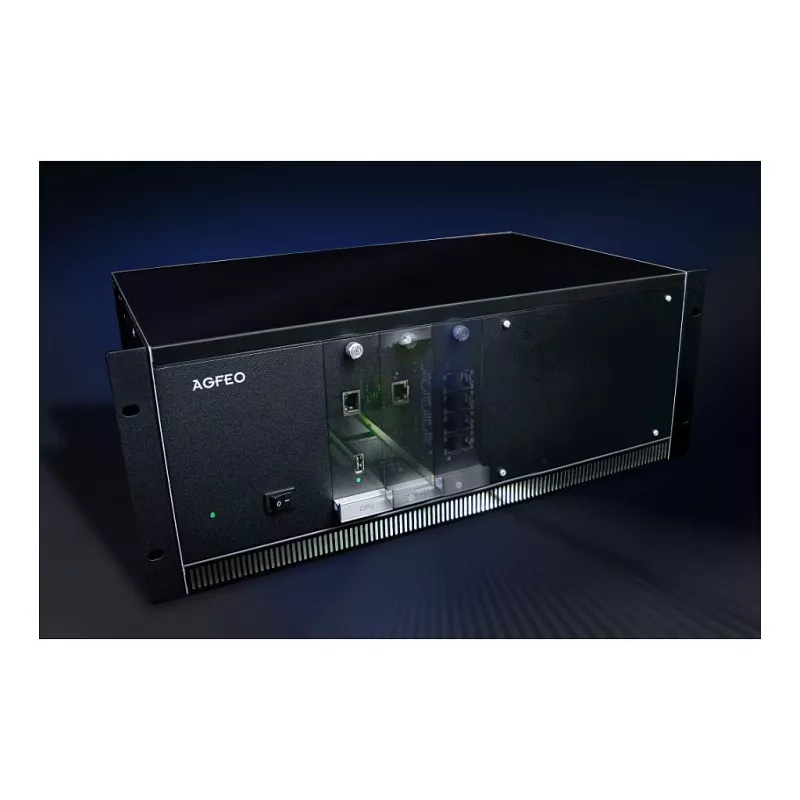 AGFEO ES 730 IT IP Communication System (PBX) – 100 abonentów, 100 trunków SIP, 30 połączeń VoIP, Gigabit Ethernet, USB, Firewall, VPN, UC-Suite, CTI, Web GUI