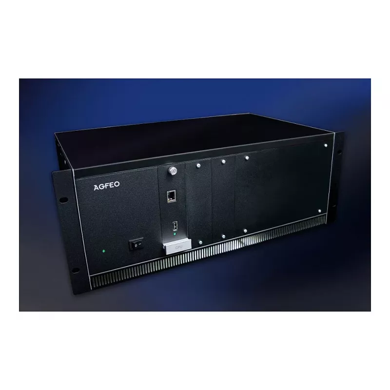AGFEO ES 730 IT IP Communication System (PBX) – 100 abonentów, 100 trunków SIP, 30 połączeń VoIP, Gigabit Ethernet, USB, Firewall, VPN, UC-Suite, CTI, Web GUI