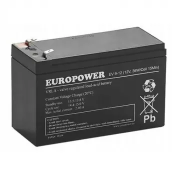 Akumulator AGM EUROPOWER EV Series 12V 8Ah/C10 (Żywotność 6-9 lat) T1