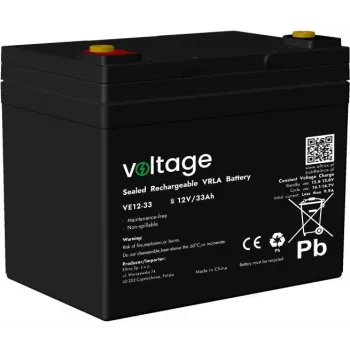 Bateria AGM Voltage 12V 33Ah VE12-33 (żywotność 6-9 lat)
