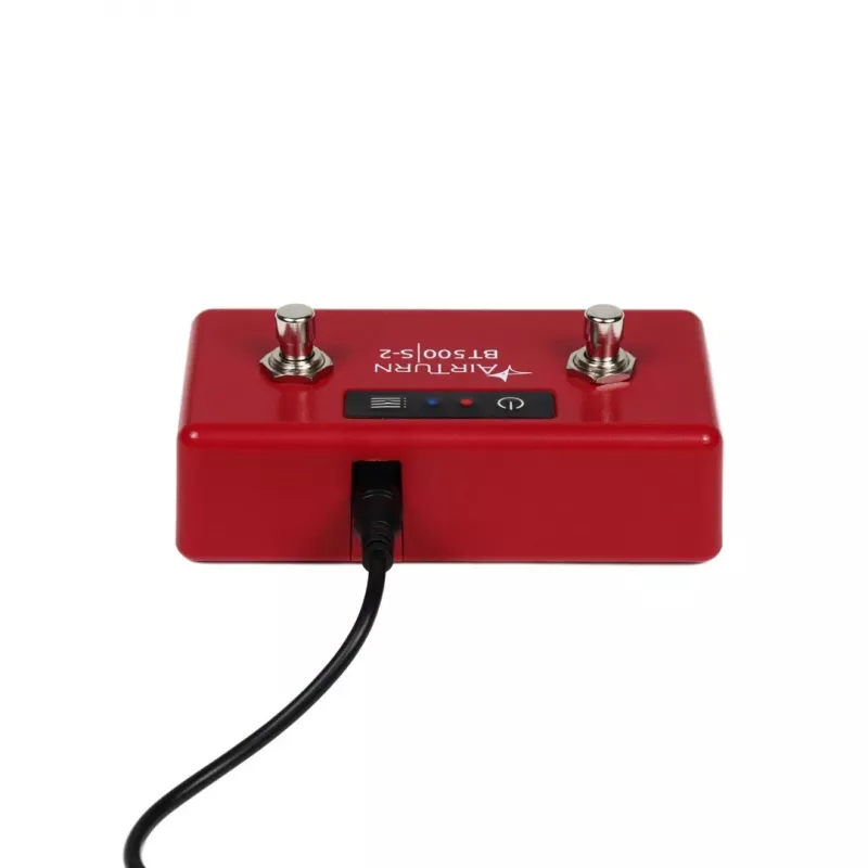AirTurn BT500S-2 Silent Bluetooth Foot Switch Controller do przewracania stron, telepromptera, sterowania muzyką i prezentacjami