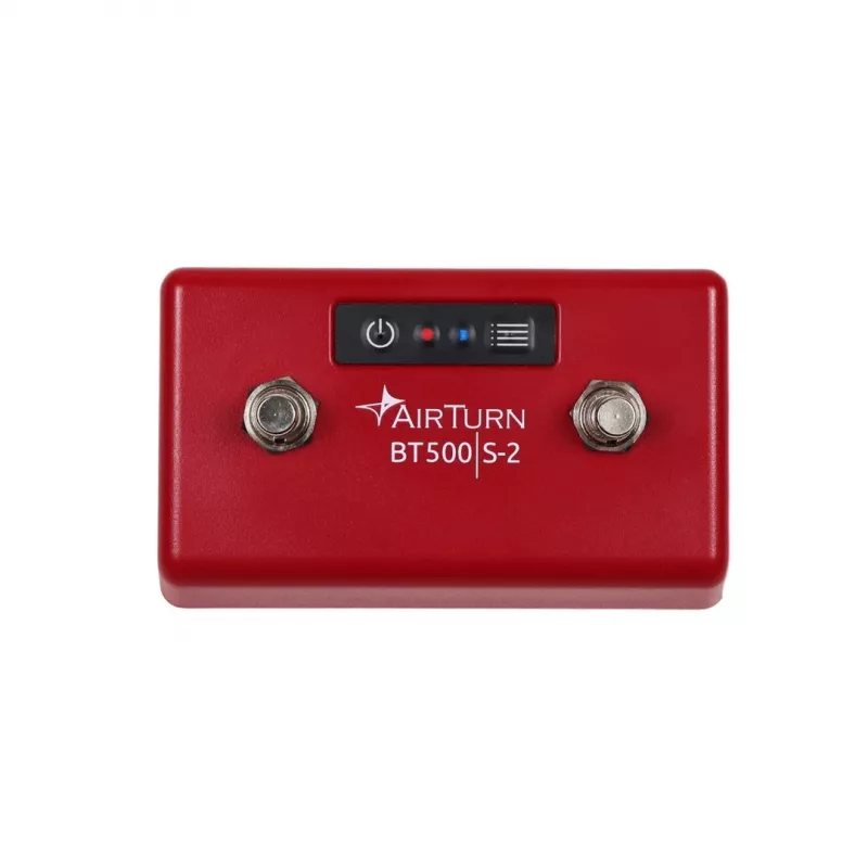 AirTurn BT500S-2 Silent Bluetooth Foot Switch Controller do przewracania stron, telepromptera, sterowania muzyką i prezentacjami
