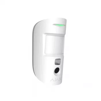 AJAX MotionCam Indoor (PhOD) White - PIR Motion Detector with Camera