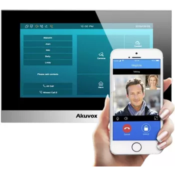 AKUVOX C313W-2 Wideodomofon Monitor 7 cali Ekran Dotykowy Android 6.0 PoE
