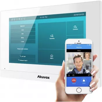 Akuvox C313W Biały Monitor Wideodomofonu z Logo
