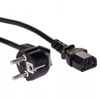 Akyga AK-PC-06A Kabel zasilający 3m CEE 7/7 do IEC C13 Black