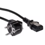 Akyga AK-PC-06A Kabel zasilający 3m CEE 7/7 do IEC C13 Black