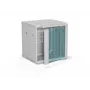 ALANTEC 19 inch Szafa ścienna 12U 600x600mm, dwusekcyjna, pojedyncze drzwi szklane, pełne zdejmowane panele boczne z zamkiem, 4 szyny montażowe, szary, w płaskim opakowaniu