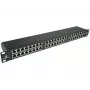 ALANTEC STP Cat.6 48 Ports IDC Patch Panel 2U 19 inch Rackmount Black (PK050)