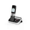 ALCATEL 8517110010 Bezprzewodowy system telefoniczny DECT z 2 słuchawkami, 1,5-calowym wyświetlaczem bursztynowym i książką telefoniczną
