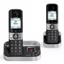 ALCATEL 8517110010 DECT Telefon bezprzewodowy z 2 słuchawkami, czarny - wyświetlacz 1,5 inch, identyfikacja numeru, interkom, ECO DECT
