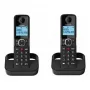 Alcatel 8517180090 Telefon stacjonarny przewodowy z dużymi klawiszami, czarny