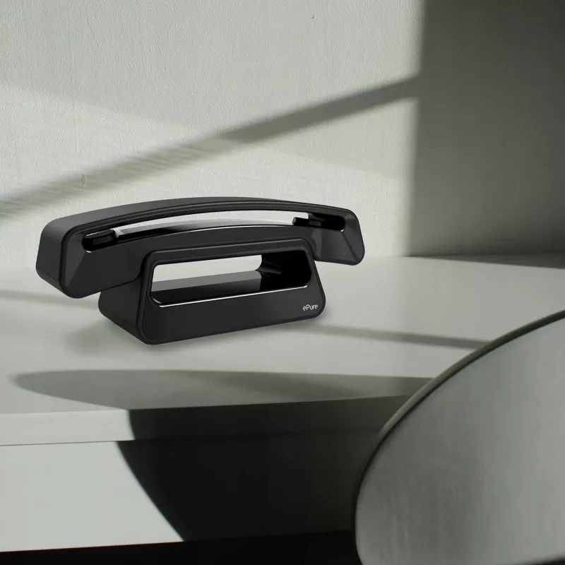 Alcatel ePure Iconic Telefon bezprzewodowy DECT (czarny)