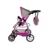 ALICE Baby Doll Stroller 2-in-1 Carrycot Bag Pink Stars