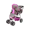 ALICE Baby Doll Stroller 2-in-1 Carrycot Bag Pink Stars
