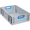 allit ProfiPlus EuroBox 632 Skrzynia magazynowa, 77 l, szaro-niebieska, układana w stosy, otwarte uchwyty 456775