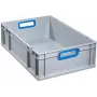 allit ProfiPlus EuroBox 632 Skrzynia magazynowa, 77 l, szaro-niebieska, układana w stosy, otwarte uchwyty 456775