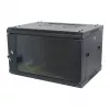 ALLNET 19 inch Szafa ścienna 12U Głębokość 450mm Czarna W zestawie płaskim SMA Series
