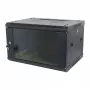 ALLNET 19 inch Szafa ścienna 12U Głębokość 450mm Czarna W zestawie płaskim SMA Series