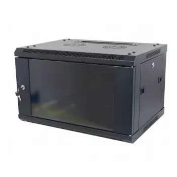 ALLNET 19 inch Szafa ścienna 15U 1-częściowa Głębokość 600mm Czarna Flat Pack Seria SMA
