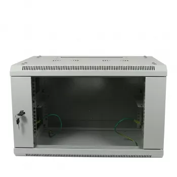 ALLNET 19 inch Szafa ścienna 6U 600x600mm Jasnoszara Flat Pack Seria SMA