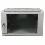 ALLNET 19 inch Szafa ścienna 9U 1-częściowa Głębokość 450mm Jasnoszara Flat Pack Seria SMA