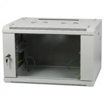 ALLNET 19 inch Szafa ścienna 15U Głębokość 600mm Jasnoszara Flat Pack Seria SMA