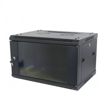 Obudowa ścienna ALLNET SMA-Series 19 inch 9U 1-częściowa 600mm Głębokość Czarna Flat Pack
