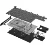 Alphacool 13725 Blok wodny CPU z płytą montażową - miedź niklowana, akrylowa góra, G1/4 inch, Intel LGA 115x/1200/1700/2011/2066, AMD AM4