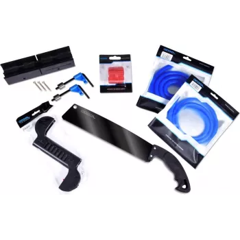 Alphacool 29144 Zestaw do gięcia rur twardych do niestandardowego chłodzenia wodnego – trzpienie 12/13/16mm, wkładki silikonowe, obcinacz, narzędzie do fazowania, taśma miernicza, etui