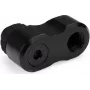 Alphacool Apex Grip Adapter kątowy offsetowy 27mm podwójny 90° G1/4 męski na żeński obrotowy czarny 14814