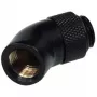 Alphacool HF 45° obrotowy adapter kątowy G1/4 męski na G1/4 żeński - Deep Black 17051