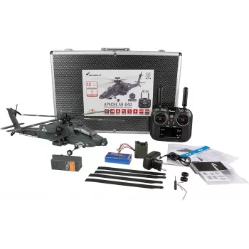 Amewi Apache AH-64D CP Helicopter 6G/3D RTF Gray