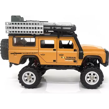 AMEWI D90X28 Metalowy Crawler RC 4WD w skali 1:28 Żółty