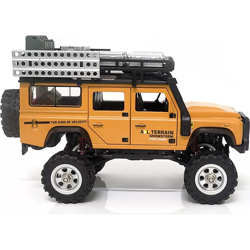 AMEWI D90X28 Metalowy Crawler RC 4WD w skali 1:28 Żółty