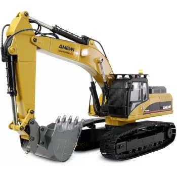 Amewi G705E Metalowa koparka 1:14 RTR Żółta 14+
